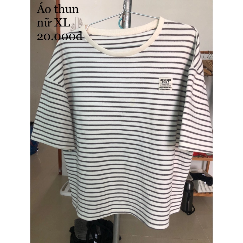 Áo Thun Nữ Rostory Child Trắng Sọc Ngang size XL, còn mới 90% 328380