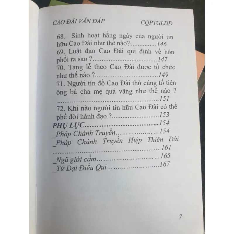 Cao Đài Vấn Đáp 777723