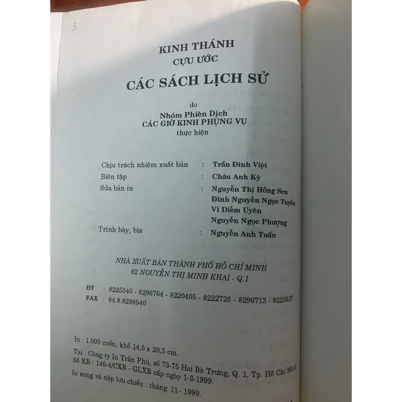 Kinh Thánh Cựu Ước - Các sách lịch sử - CGKPV 1999 695649