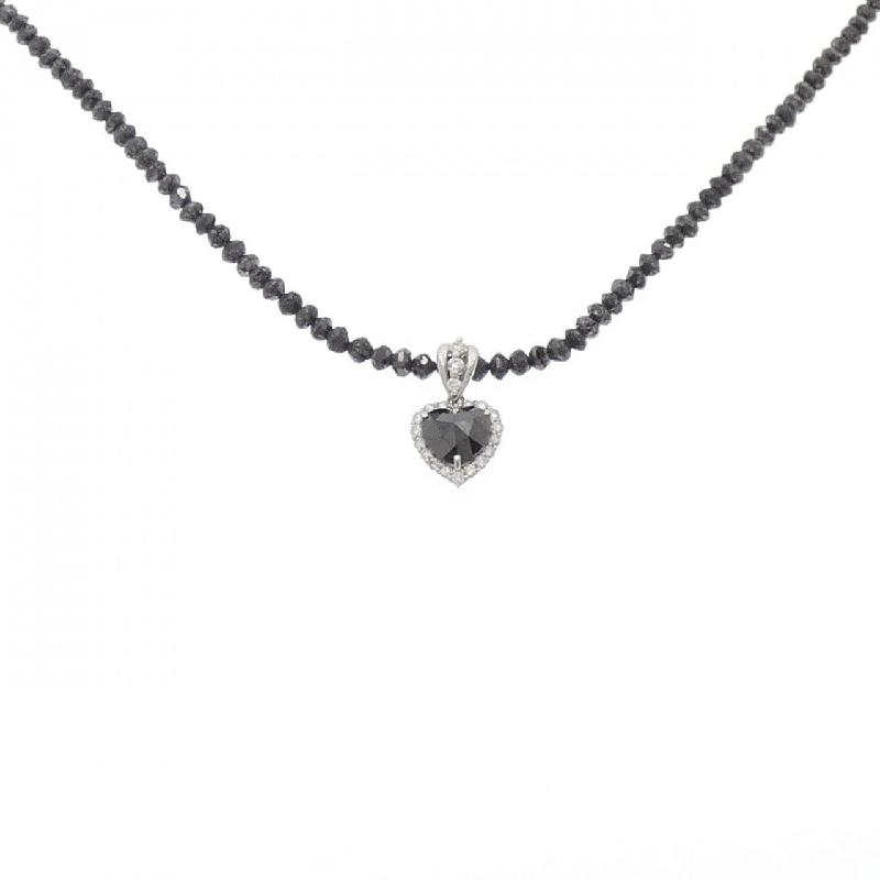 K18WG Dây chuyền kim cương hình trái tim 1.25CT - Hàng hiệu Chính hãng 858668