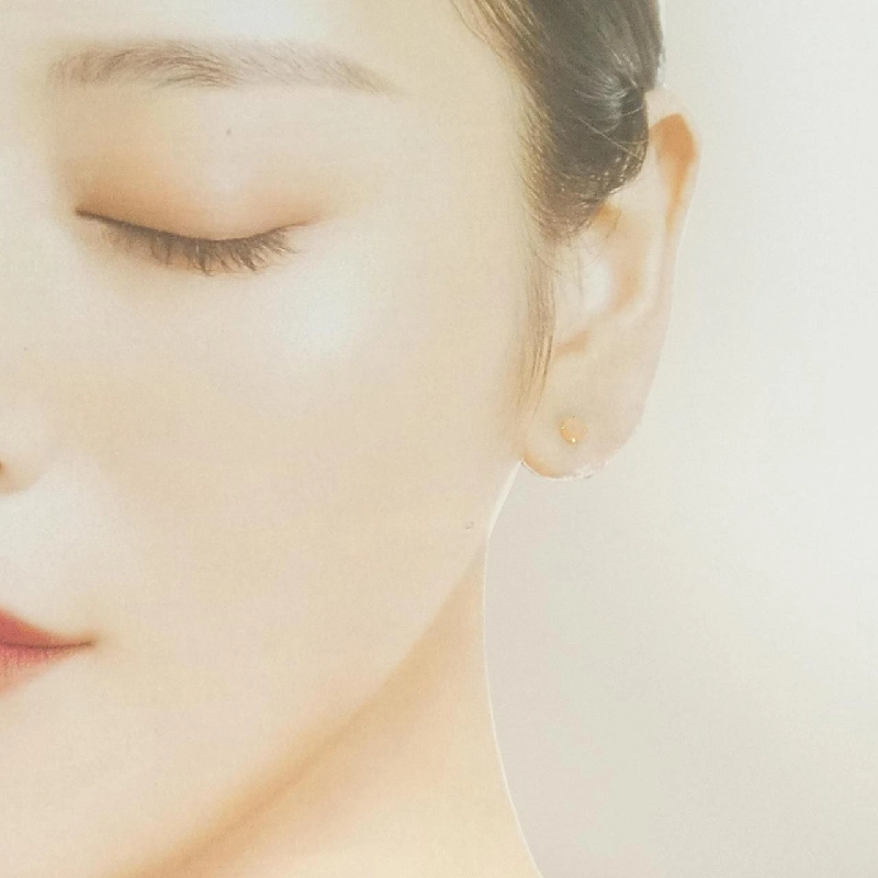 K18YG Đá mặt trăng Bông tai - Hàng hiệu Chính hãng 869828