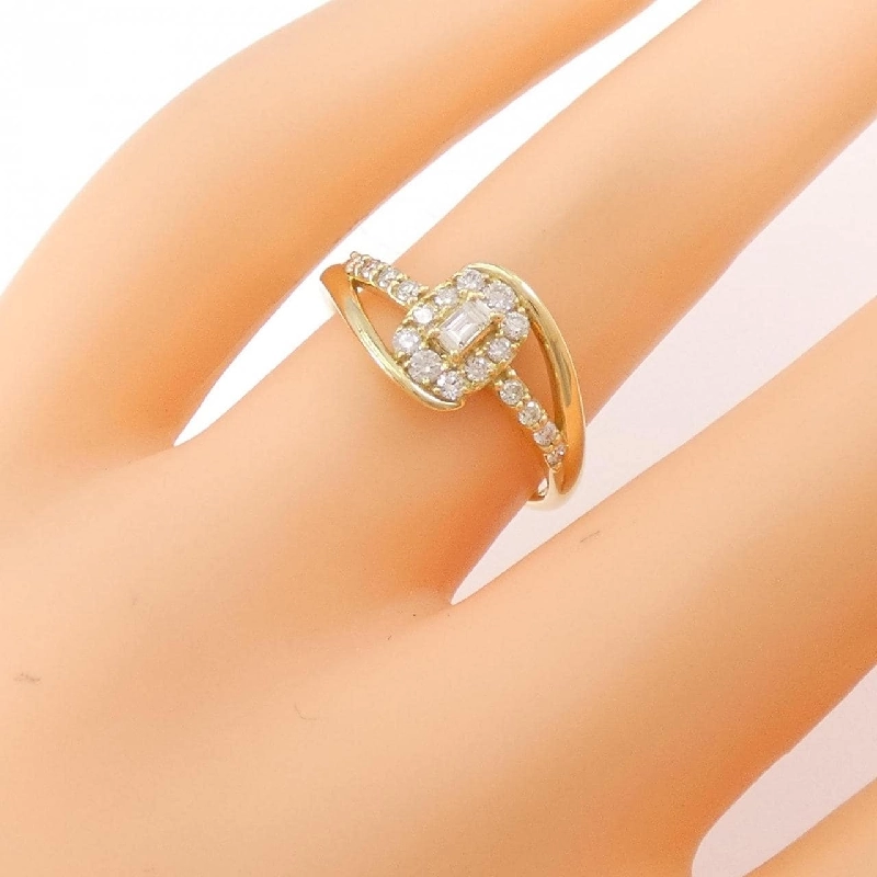 【Sản phẩm mới】Nhẫn kim cương K18YG 0.30CT 673338