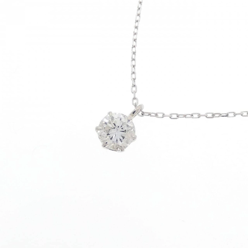 Dây chuyền kim cương Solitaire PT900/K18WG 0.224CT - Hàng hiệu Chính hãng 859852