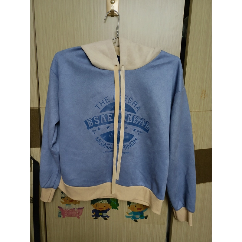 Áo hoodie nữ xanh size S 302605