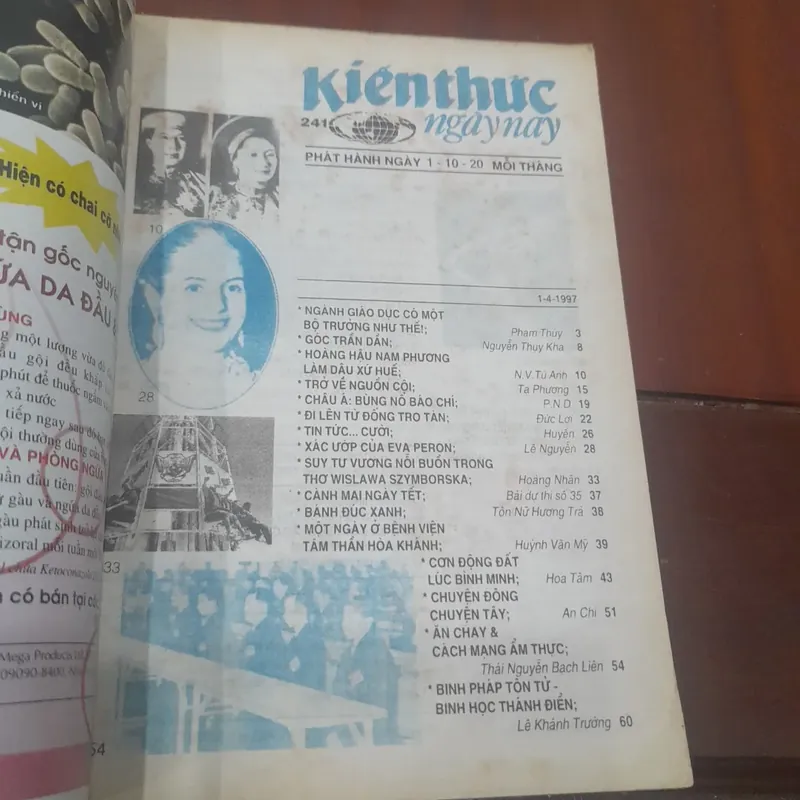 KIẾN THỨC NGÀY NAY số 241 ngày 1-4-1997 591817