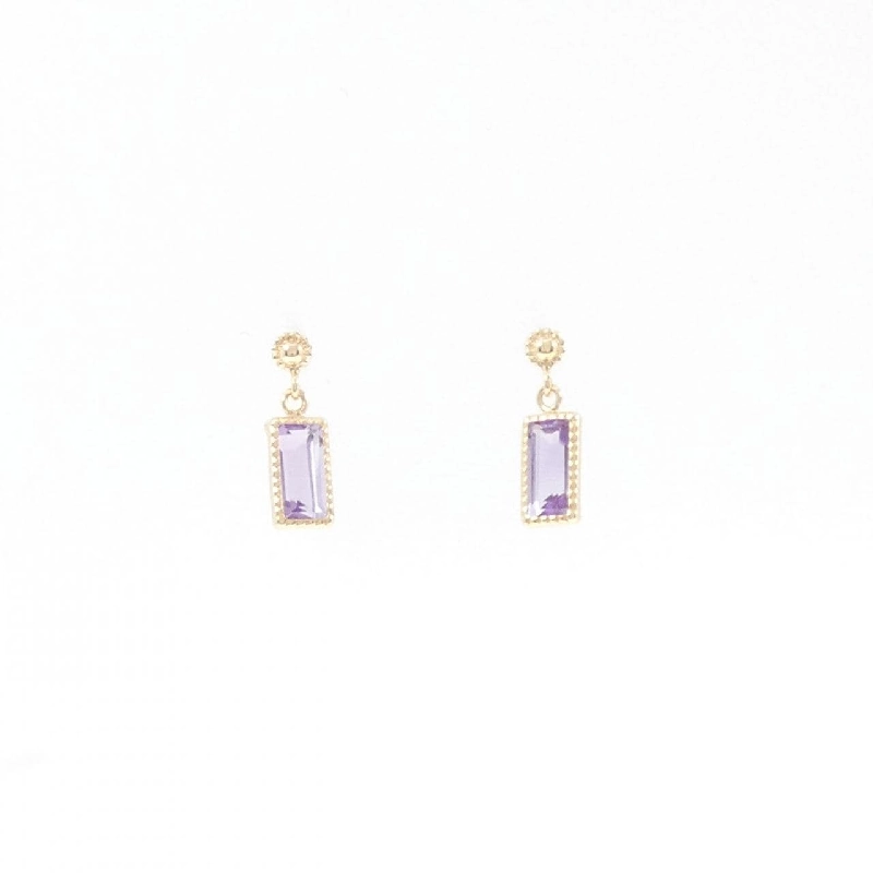 K10YG Amethyst Bông tai - Hàng hiệu Chính hãng 872851