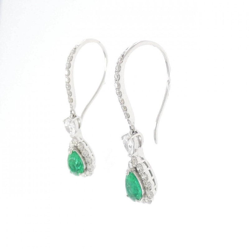 PT950 Bông tai Ngọc lục bảo 0.49CT - Hàng hiệu Chính hãng 870567