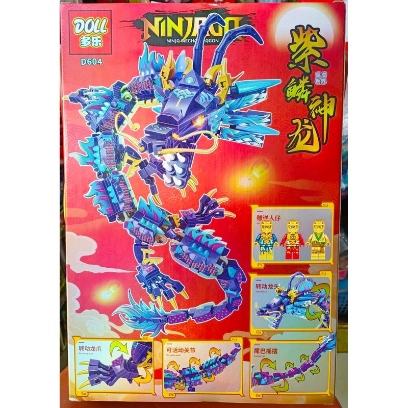 Đồ chơi lắp ráp Ninja Rồng Doll D604 Mecha Dragon 145609