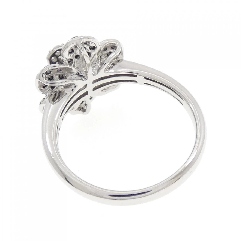 Nhẫn kim cương hoa K18WG/K18BG 665431