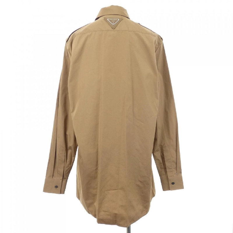 Áo sơ mi PRADA logo hình tam giác P478GY S232 126L - Hàng hiệu Chính hãng 775023