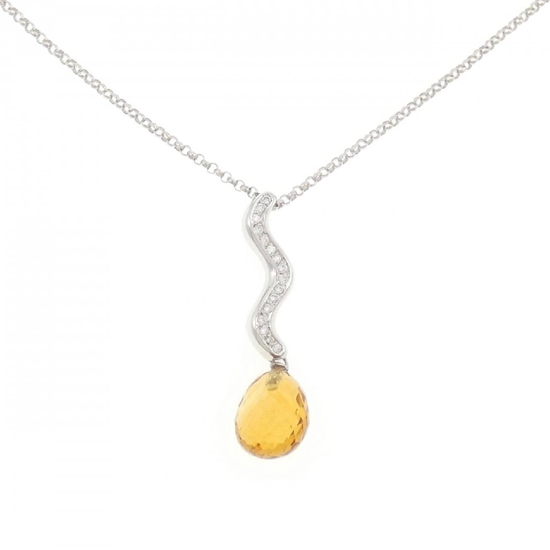 Dây chuyền Citrine 750WG - Hàng hiệu Chính hãng 861273