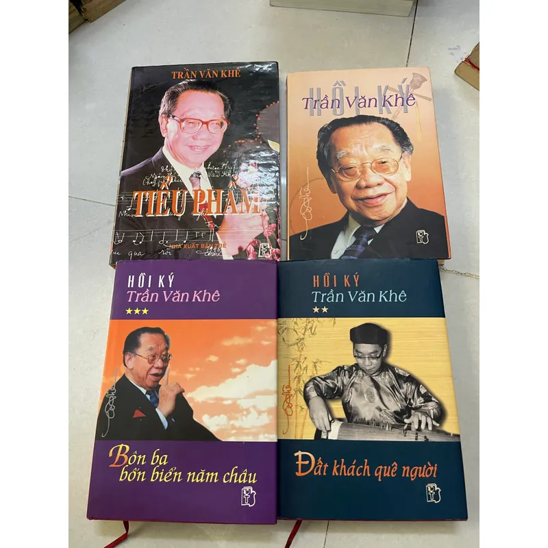 Hồi ký trần văn khê và tiểu phẩm (4 cuốn bìa cứng) 553218