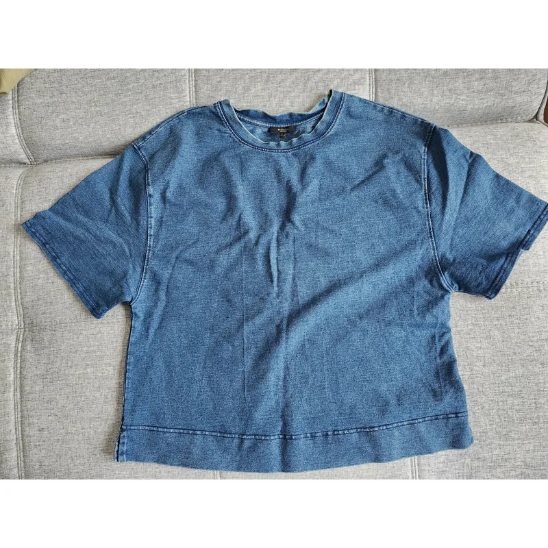 Áo phông nữ Massimo Dutti denim xanh dương 601647