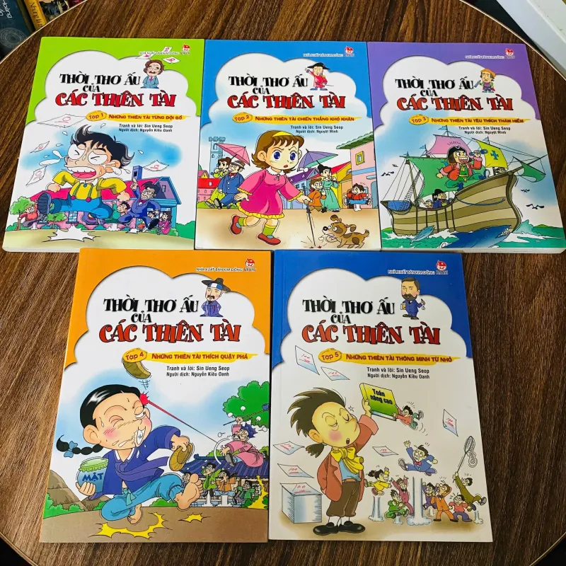 Combo 5 quyển - Thời Thơ Ấu Của Các Thiên Tài - Sin Ueng Seop#HATRA 927378