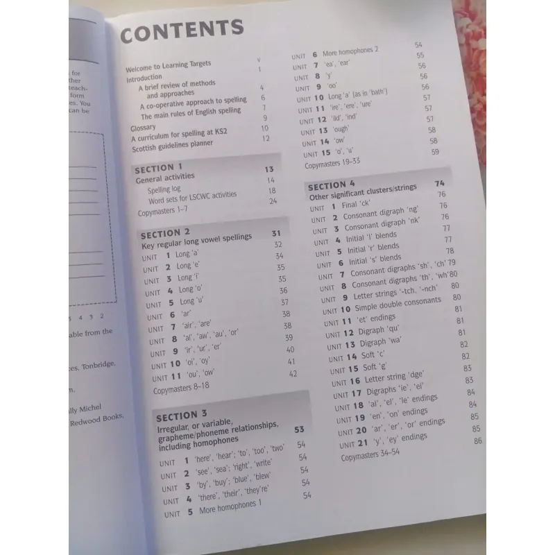 Learning Targets for Literacy: Spelling 993505