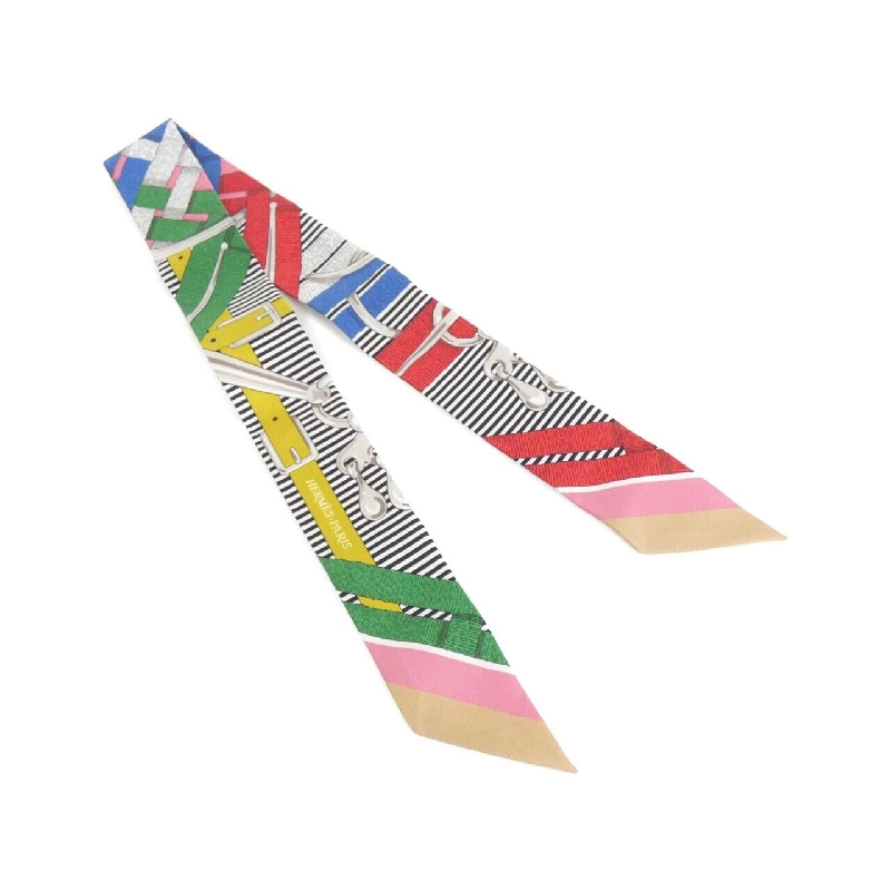 【Sản phẩm chưa sử dụng】Khăn quàng cổ Hermès MORS A JOUETS CHEMIES Twilly 063419S 624840