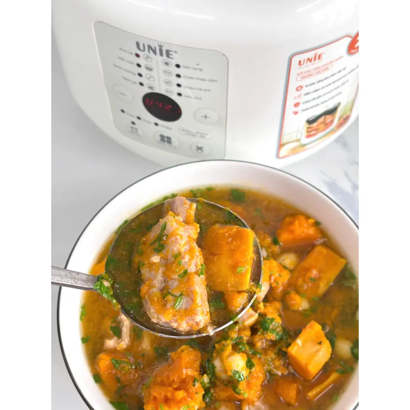 CANH SƯỜN BÍ ĐỎ – NGỌT THANH BỔ DƯỠNG 🍲🎃 718927