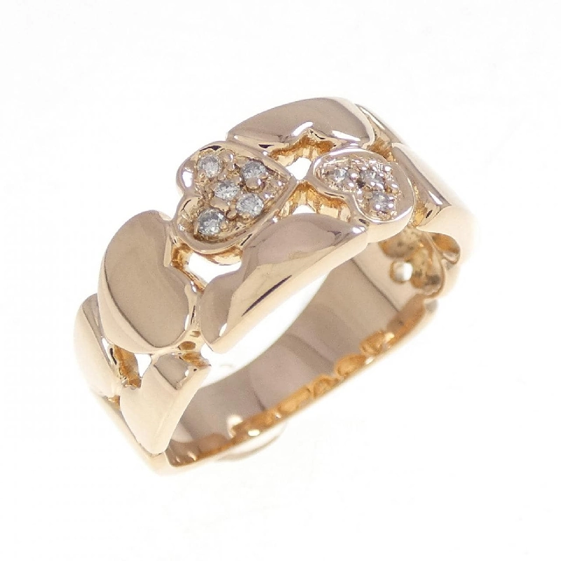 Nhẫn kim cương hình trái tim K18PG - Hàng hiệu Authentic 854311