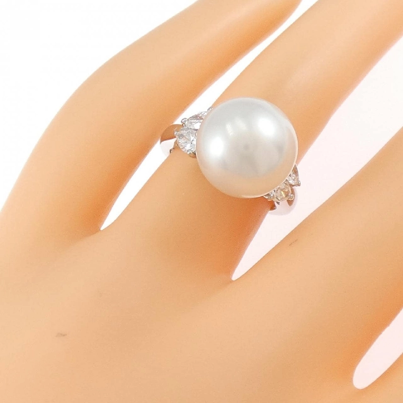 Nhẫn ngọc trai trắng Mikimoto 11.9mm - Hàng hiệu Authentic 836964