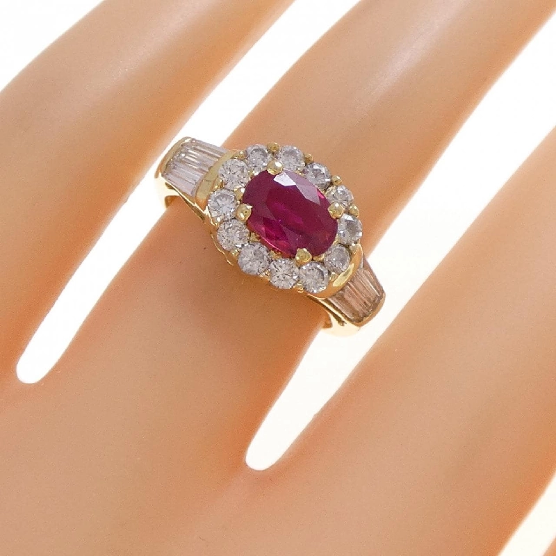 Nhẫn Ruby K18YG 0.7CT - Hàng hiệu Chính hãng 848868