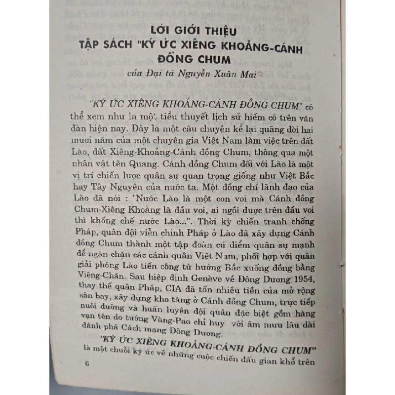 Ký ức Xiêng Khoảng-Cánh đồng Chum - Đại tá Nguyễn Xuân Mai 543314