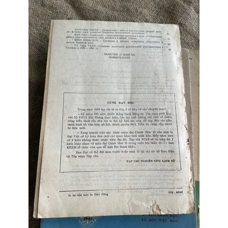 Nghiên cứu lịch sử - số 1-2.1988 - khổ lớn 679710