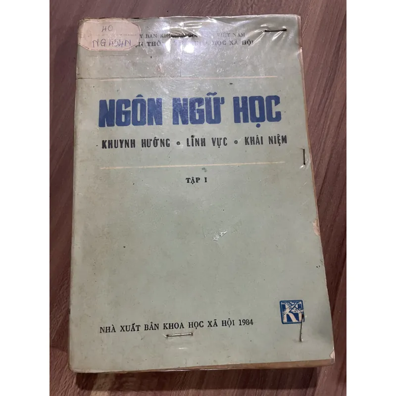 Ngôn ngữ học - khuynh hướng, lĩnh vực, khái niệm - 1984 687518