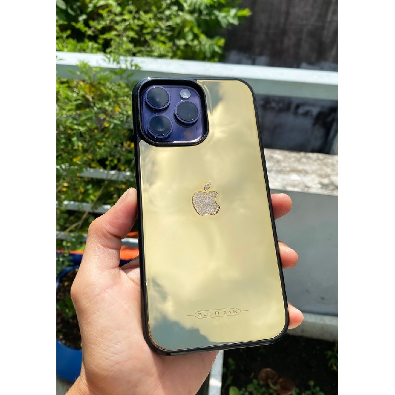 Ốp Lưng IPhone Mạ Vàng Đính Kim 9274