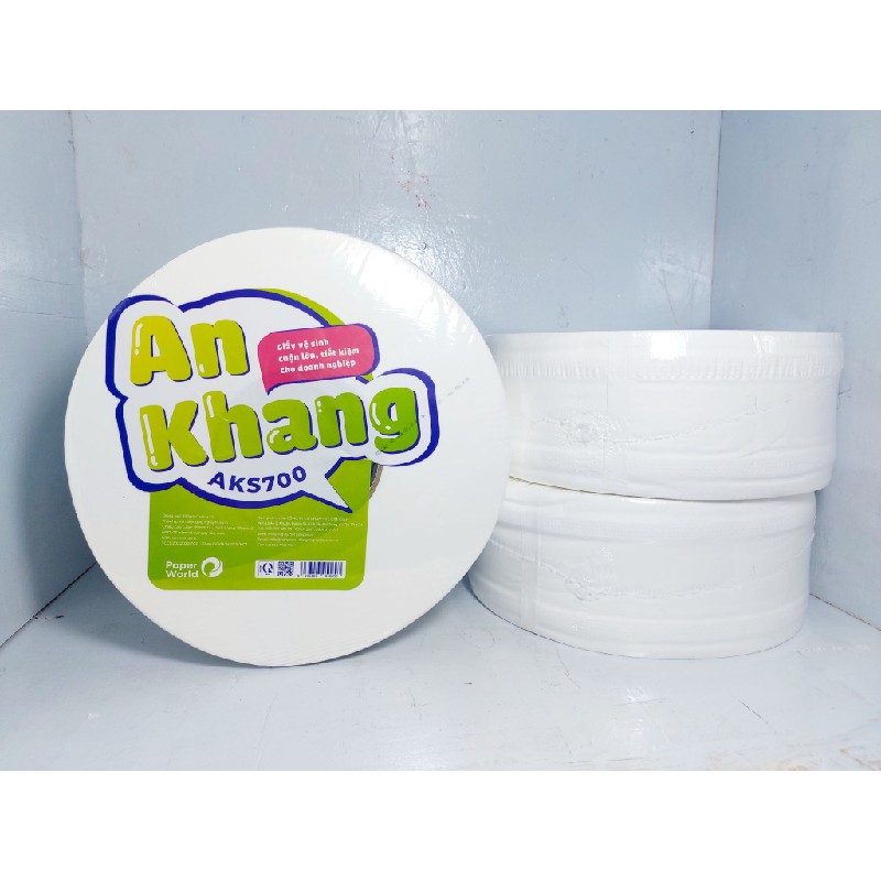 Combo 3 cuộn Giấy vệ sinh cuộn lớn An Khang Soft700 HCM0310 75256