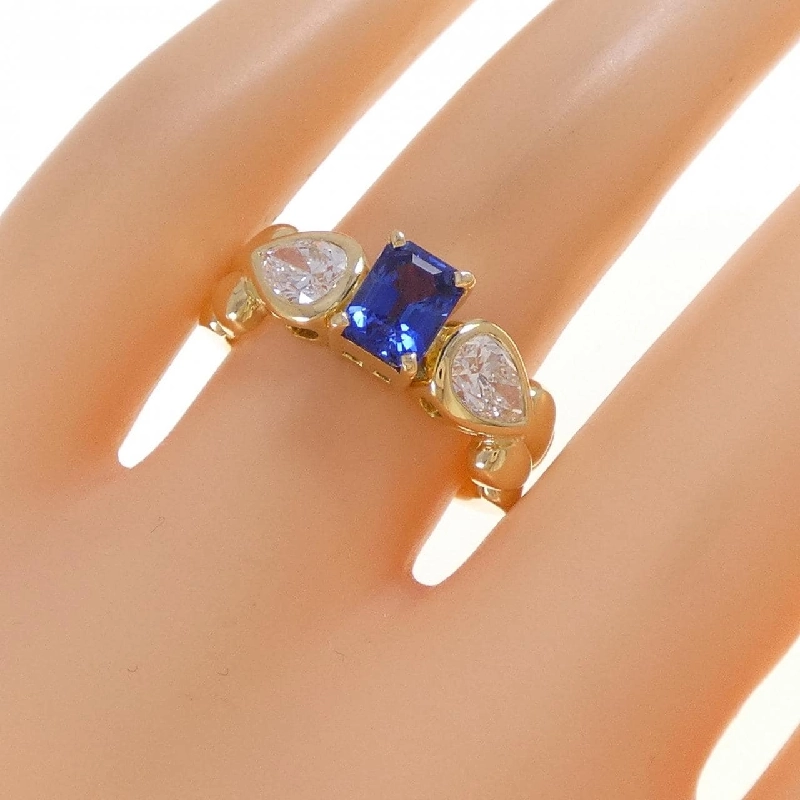 Nhẫn Sapphire K18YG 1.02CT - Hàng hiệu Chính hãng 847905