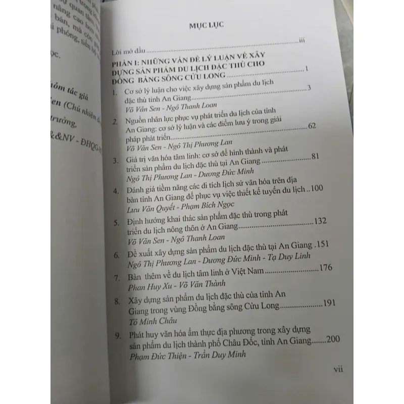 XÂY DỰNG SẢN PHẨM DU LỊCH ĐẶC THÙ ĐỒNG BẰNG SÔNG CỬU LONG 1021667