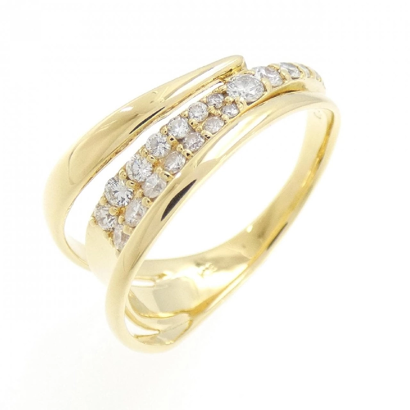 Nhẫn kim cương K18YG 0.32CT 670728