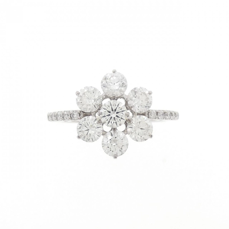 Nhẫn kim cương hoa K18WG 1.31CT 667472