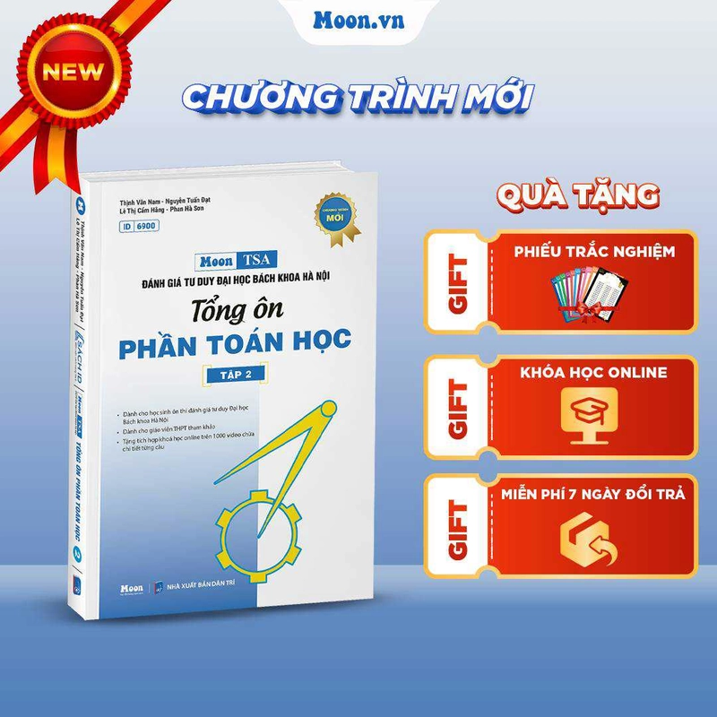 SÁCH TỔNG ÔN TOÁN HỌC THI ĐGTD ĐHBKHN 444730