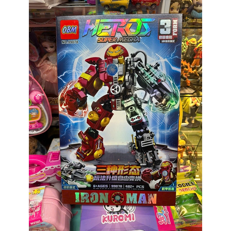 OBM 99078 Đồ chơi lắp ghép robot siêu anh hùng Super heroes Iron man 296142