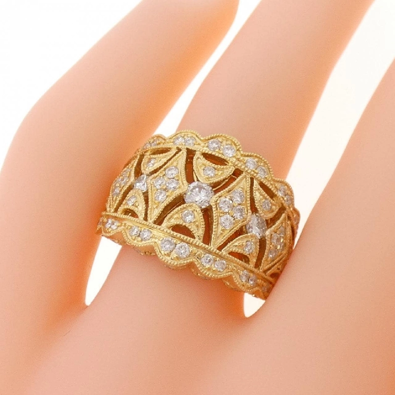 Nhẫn kim cương K18YG 0.85CT 670914