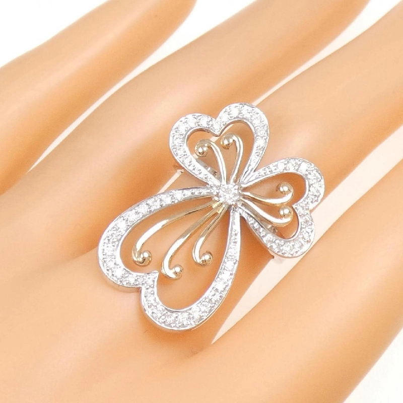 Nhẫn kim cương 18KWG/18KPG 0.49CT - Hàng hiệu Authentic 850890