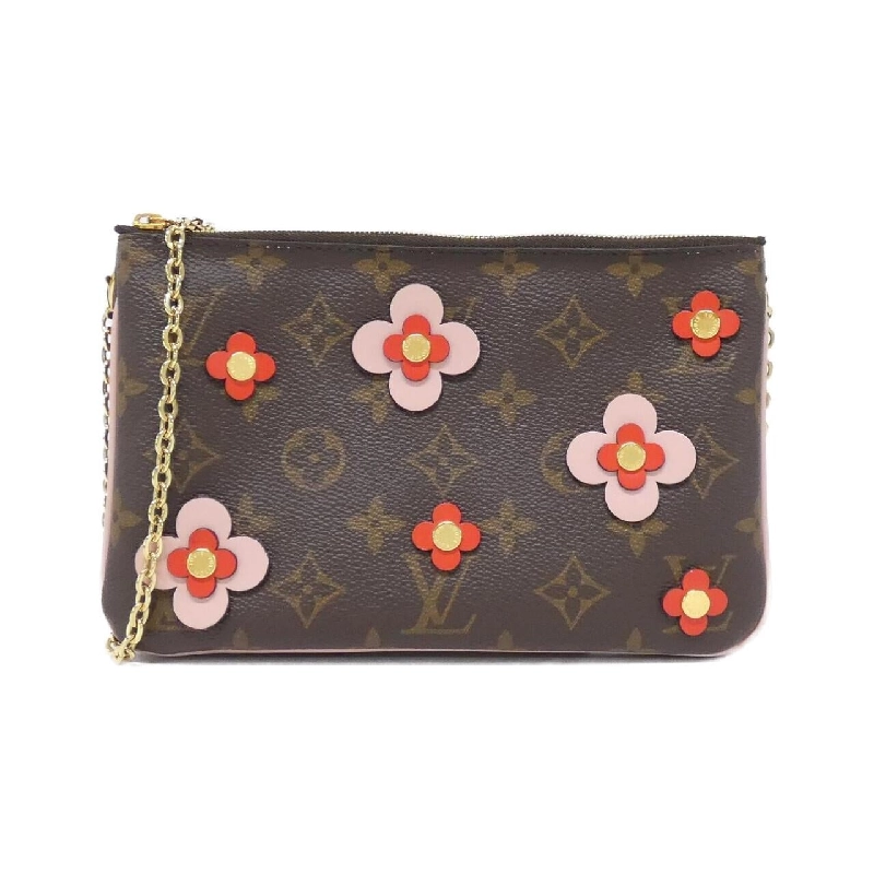 Túi xách vai Louis Vuitton Monogram (Flower) Pouch Double Zip M63905 - Hàng hiệu Chính hãng 802724
