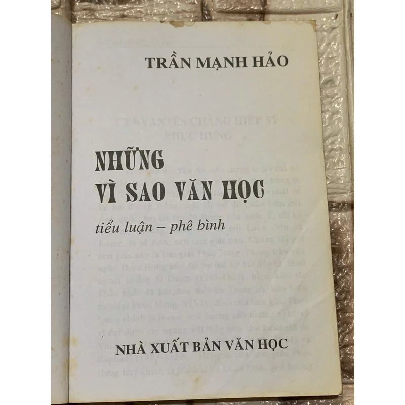 NHỮNG VÌ SAO VĂN HỌC - TRẦN MẠNH HẢO 539920