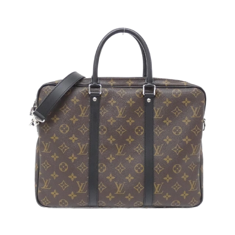 Túi Louis Vuitton Monogram Macassar Porte Document Voyage PM M52005 617181