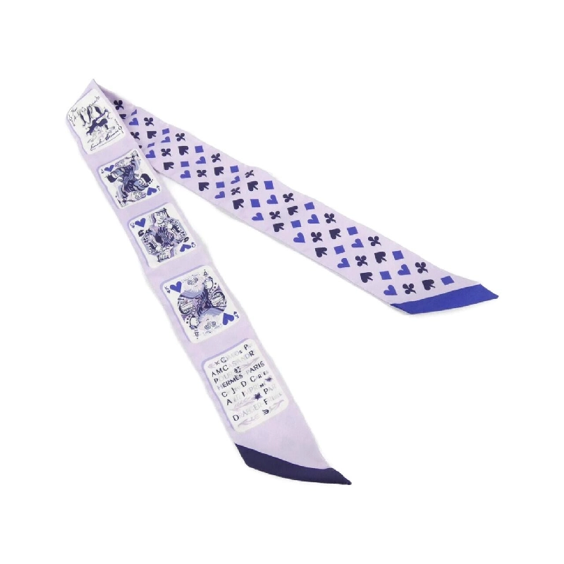 Khăn quàng cổ JEU DE CARTES của Hermès - Hàng hiệu Authentic 807364