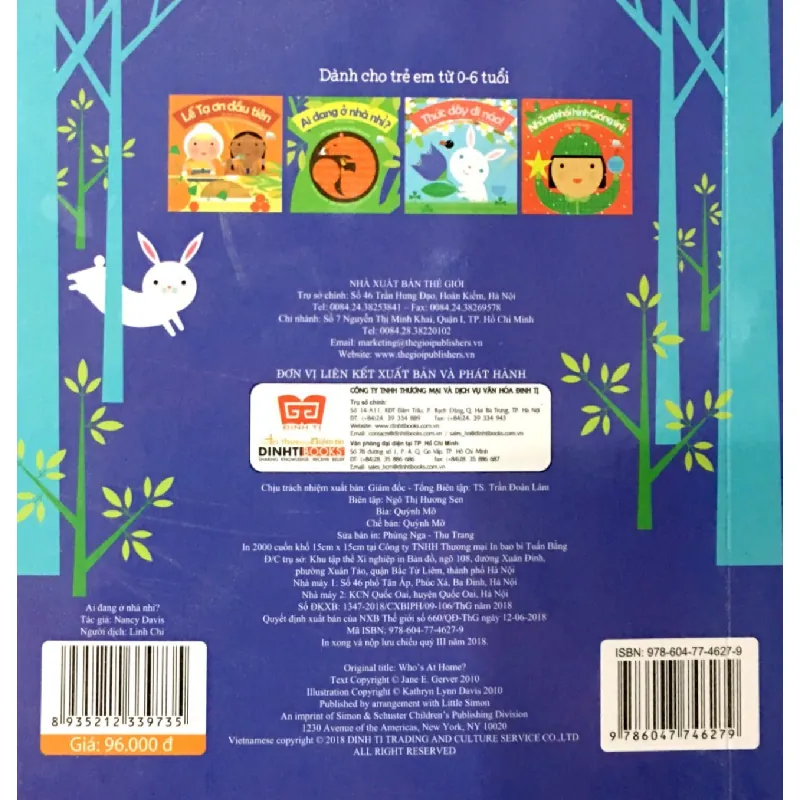 Lift The Flap - Lật Mở Khám Phá - Who’s At Home? Ai Đang Ở Nhà Nhỉ? - Nancy Davis 471899