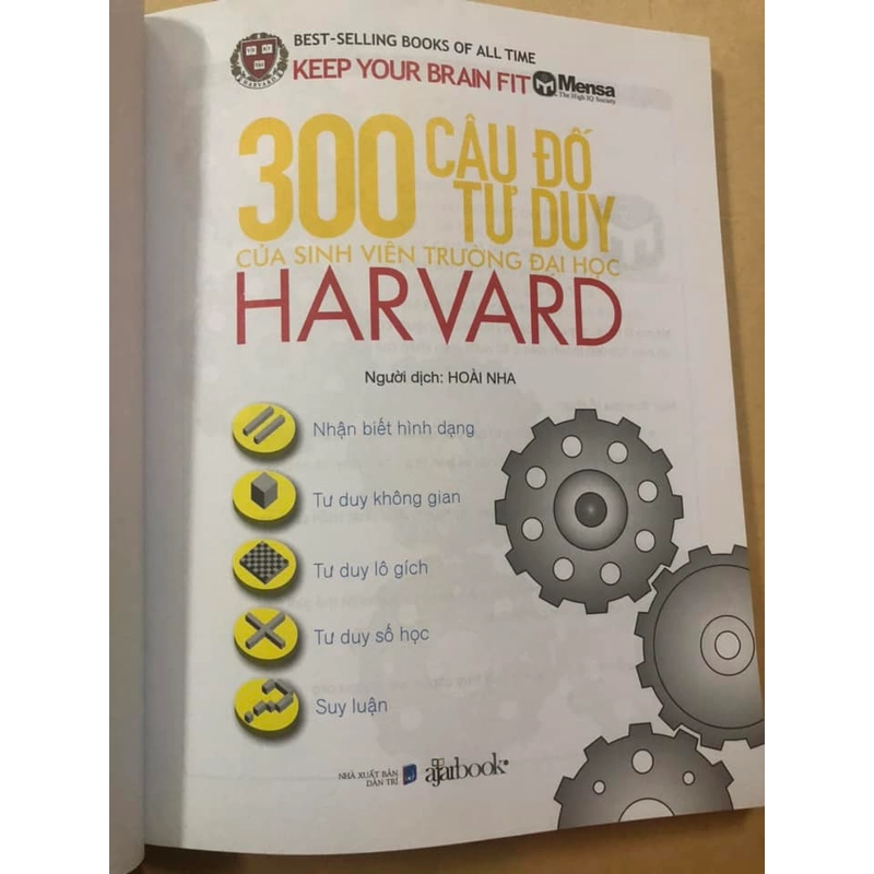 Sách 300 Câu đố tư duy của sinh viên trường đại học Harvard - Hoài Nha dịch 307257