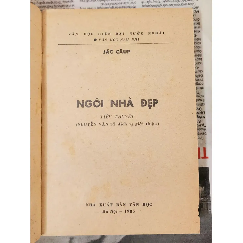 Tác phẩm VH kinh điển Nam Phi: NGÔI NHÀ ĐẸP, 551 trang (nhà văn Jack Cope) 994097