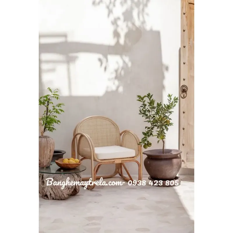 Ghế mây vuông mắt cáo 788592