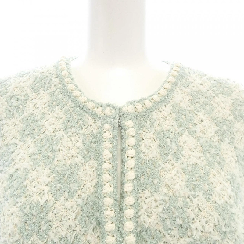 【Mã giảm giá】Áo khoác không cổ CHANEL 643366