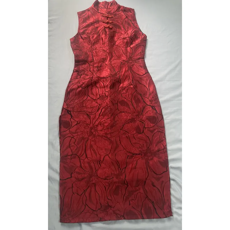 Váy đầm kiểu sườn xám dáng dài 1010880