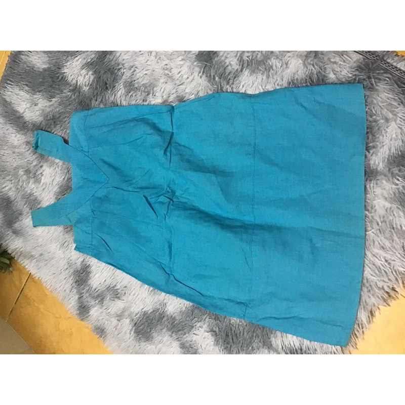 Đầm linen xanh 524694