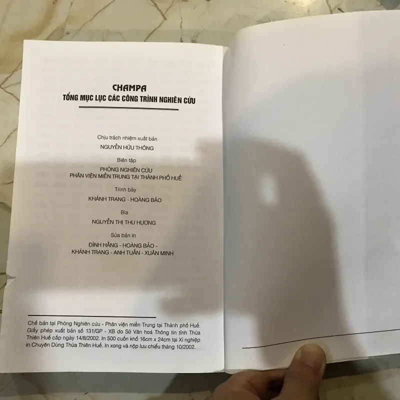 Champa tổng mục lục các công trình nghiên cứu (B) 748592