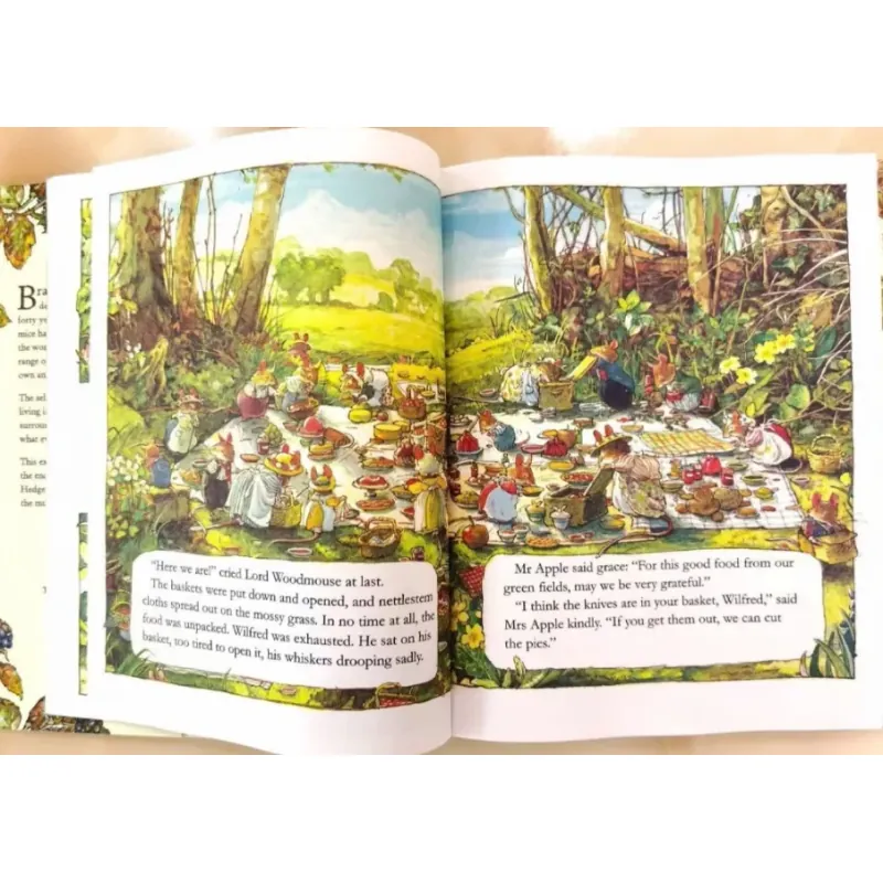 Sách tiếng anh - THE BRAMBLY HEDGE LIBRARY BỘ 1 Cuốn bìa cứng khổ A4 bản gộp 8 truyện 936371